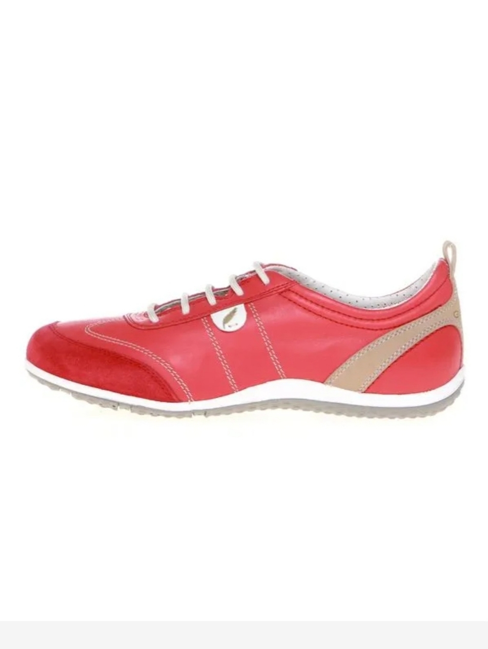 Geox Respira Leather Suede Model D3209A Salmon Color Breathable Insoles Sz 40